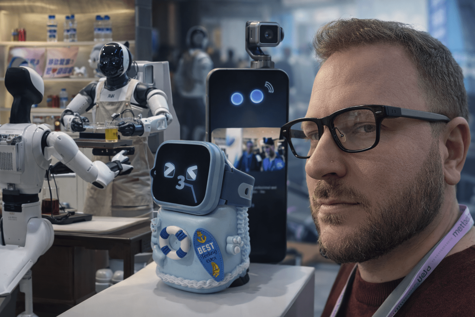 Robots humanoides, asistente de inteligencia artificial y gadgets presentados en el Mobile World Congress